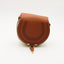 Sac Marcie en raphia et cuir marron