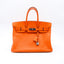 Sac Birkin 35 en cuir Epsom orange
