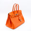 Sac Birkin 35 en cuir Epsom orange