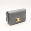 Sac Triomphe Classique en veau satiné gris