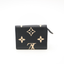 Portefeuille Victorine en cuir Monogram Empreinte noir et beige