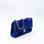 Sac Timeless en velvet bleu roi