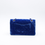 Sac Timeless en velvet bleu roi