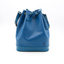 Sac Noé en cuir Épi bleu
