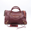 Sac cabas Neo Cagole City en cuir bordeaux