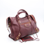 Sac cabas Neo Cagole City en cuir bordeaux