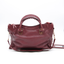 Sac cabas Neo Cagole City en cuir bordeaux