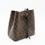 Sac NoéNoé MM en toile Monogram et cuir noir