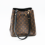 Sac NoéNoé MM en toile Monogram et cuir noir