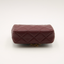 Sac Timeless Mini-Carré en cuir bordeaux
