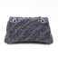 Sac Crush noir en tweed couvert de sequins argentés