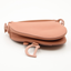Sac Saddle Mini en cuir ultramatte rose nude