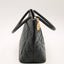 Sac Médaillon en cuir caviar matelassée noir