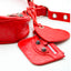 Sac Le Cagole XS en cuir vieilli rouge