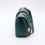 Sac Chanel Elegant Flap Bag en cuir bleu canard