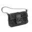 Mini sac Baguette vintage en tissu brodé noir