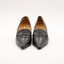 Escarpins vintage bout pointu logo CC en cuir noir