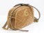 Sac à bandoulière GG Marmont en suède marron matelassé