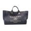 Sac Chanel Deauville Tote - Denim Bleu Nuit