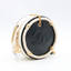 Sac Chanel rond marin en cuir noir et blanc