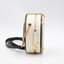 Sac Chanel rond marin en cuir noir et blanc