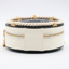 Sac Chanel rond marin en cuir noir et blanc