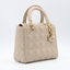 Sac Dior Lady Dior en cuir cannage ivoire