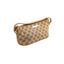 GUCCI Pochette GG Boat Toile monogramme beige et cuir camel