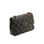 CHANEL Sac Wild Stitch Flap Bag en cuir noir et surpiqûres beiges