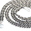 CHANEL – Ceinture chaîne métal argenté vieilli avec pendentif CC