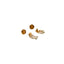 DIOR – Boucles d’oreilles fleur et perles pendantes – Doré