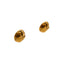 BALENCIAGA – Boucles d’oreilles ronde – Métal doré vieilli