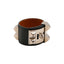 HERMÈS – Collier de Chien en cuir veau Box noir – T1
