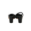 CHANEL – Slingback vernissé – Cuir verni noir