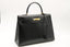 Sac à main Kelly 35cm en cuir box noir