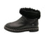 CHANEL – Bottine shearling & chaîne – Cuir noir / mouton