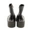 CHANEL – Bottine cap-toe plateforme – Cuir noir & verni
