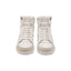 DIOR – Baskets montantes B27 cuir & suède – Blanc / beige