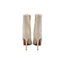 ALAÏA – Bottines stretch cuir perforé – Blanc ivoire
