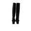 CHANEL – Bottes chaîne & cuir vieilli – Noir