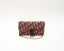Long portefeuille à chaîne Saddle en toile Oblique rouge