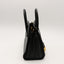 Sac de jour baby souple en cuir de veau grainé noir