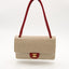 Sac Vintage ligne Timeless CC en cuir perforé beige