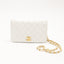 Wallet On Chain Vintage en cuir matelassé blanc