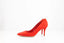 Escarpins en nubuck rouge