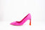 Escarpins en suède fuchsia