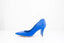 Escarpins en nubuck bleu électrique