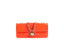 Sac à bandoulière en cuir de veau verni orange