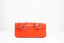 Sac à bandoulière en cuir de veau verni orange