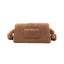 JACQUEMUS – Sac Bombidou – Polaire douce marron camel